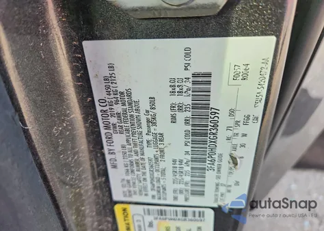 2016 Ford Fusion Se from USA, damaged, VIN 3FA6P0HDXGR360597